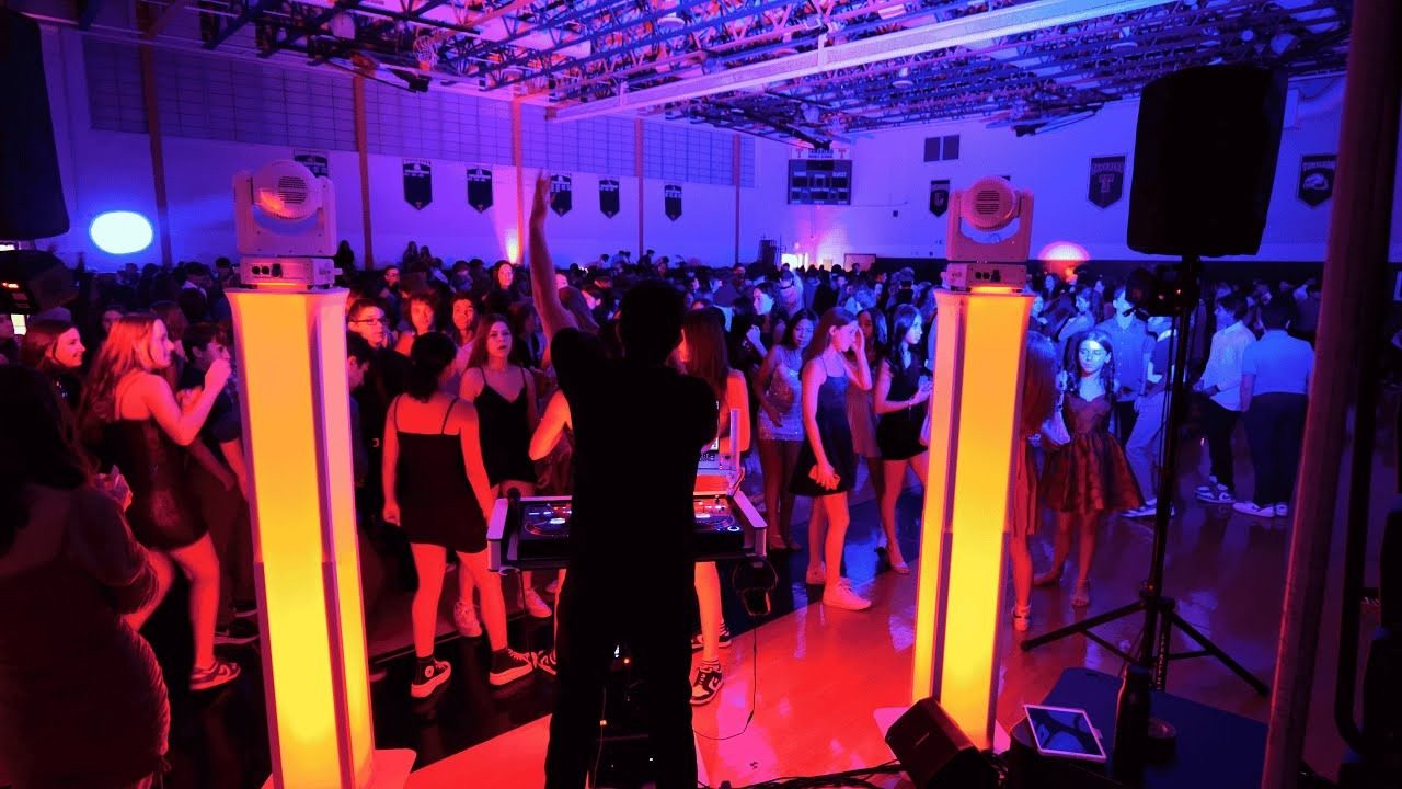 Accent DJ entertaining a packed crowd