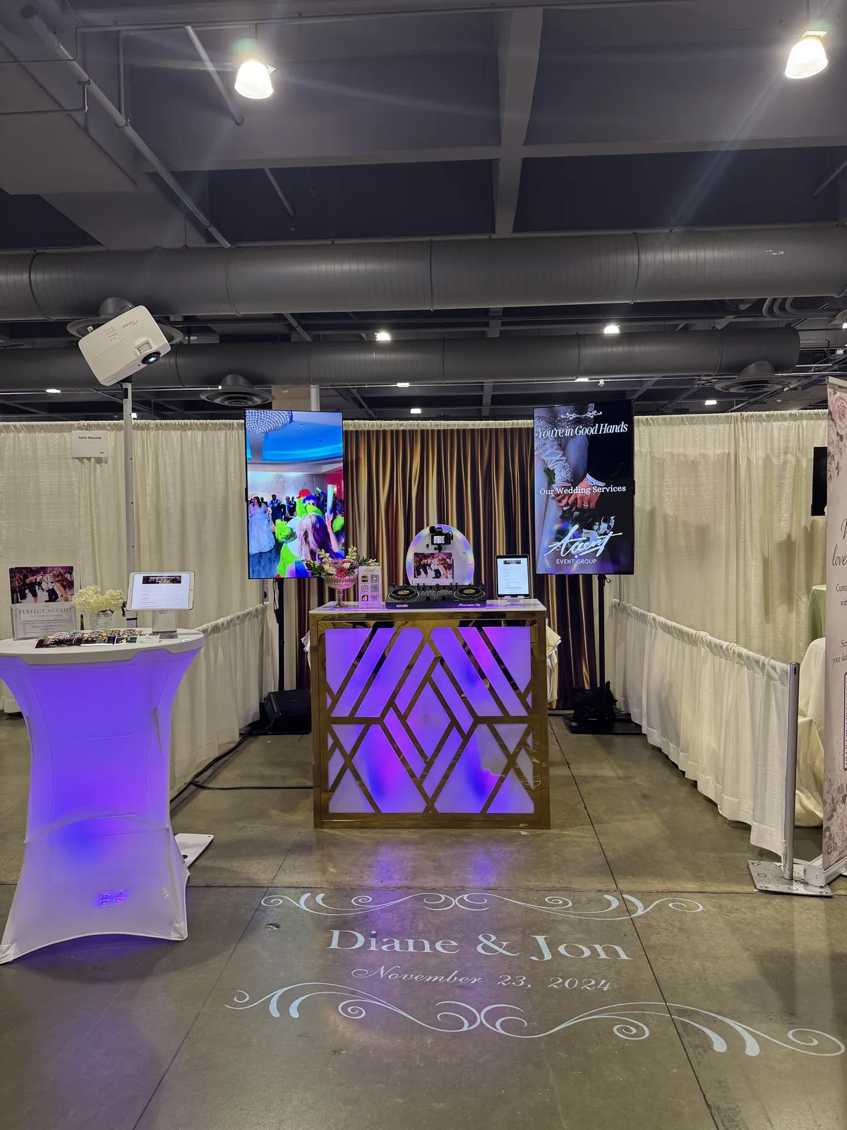 Trade show and brand activation AV production for a Horsham area corporate event by Accent LIVE Production