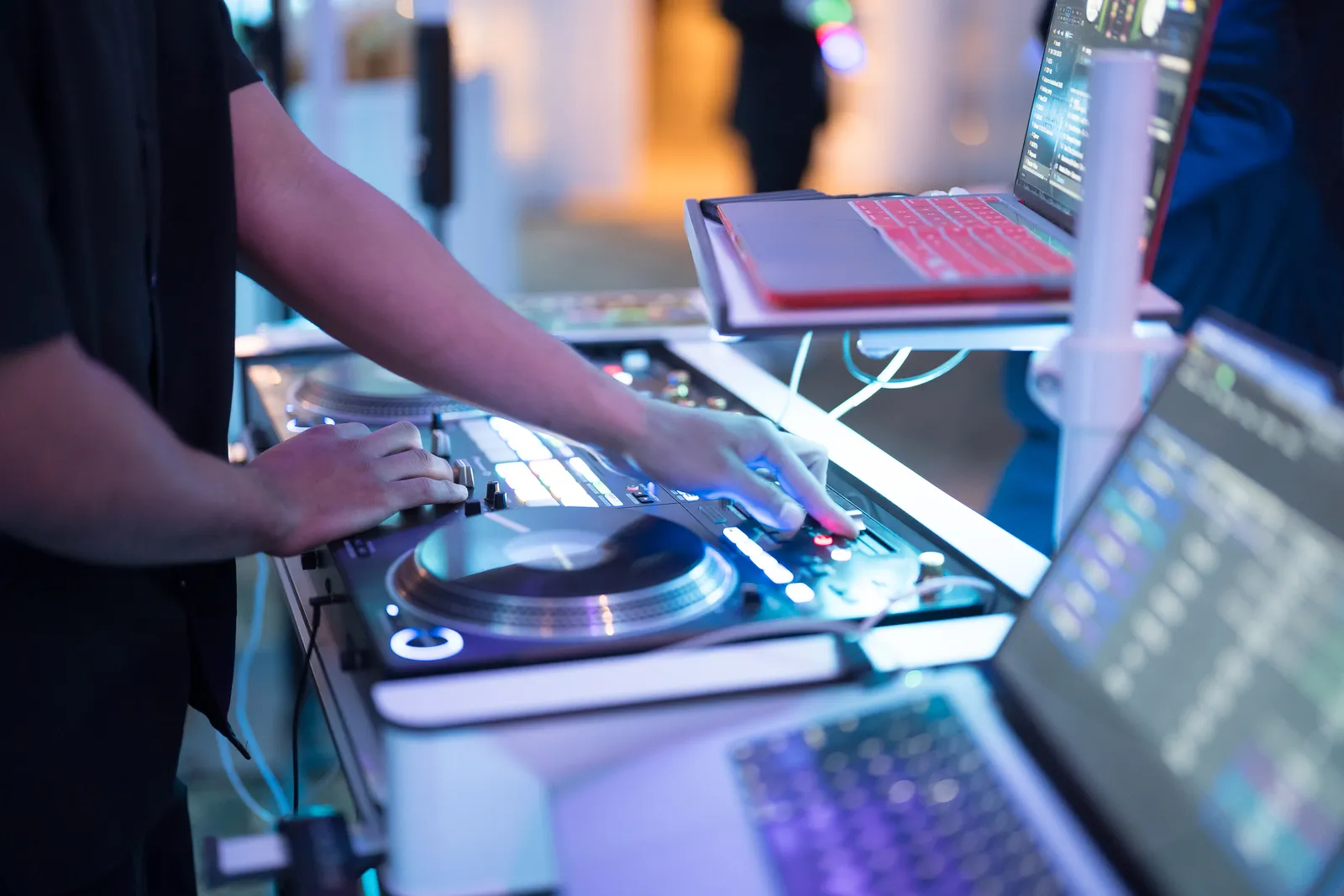 Accent LIVE Production DJ performing at a corporate event