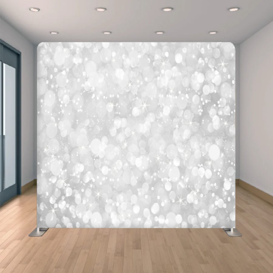 White Sparkle photo booth backdrop